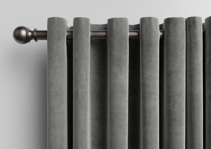 Premier Velvet (Thermal Blackout), Steel Grey - Made to Measure Curtains - Image 10